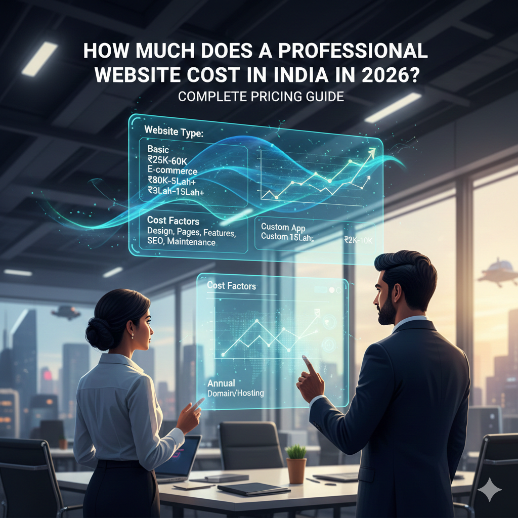 How Much Does a Professional Website Cost in India in 2026? (Complete Pricing Guide)