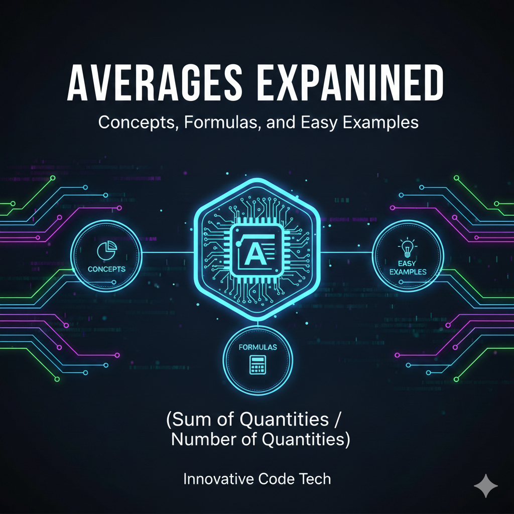 Averages Explained: Concepts, Formulas, and Easy Examples