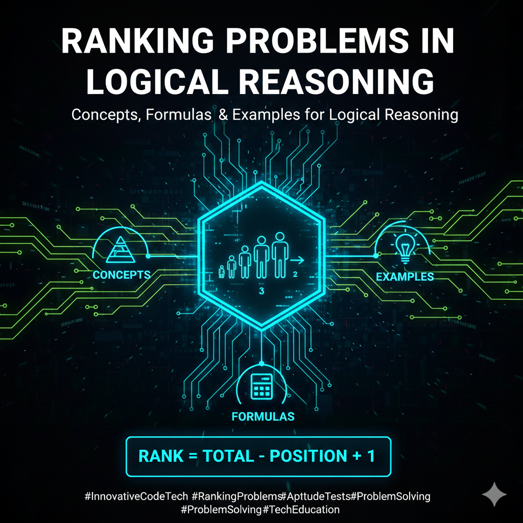 Ranking Problems in Logical Reasoning: Concepts, Formulas, and Examples