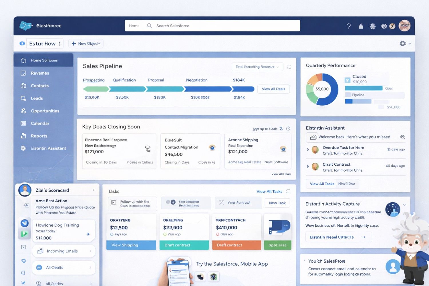 Salesforce Essentials Dashboard