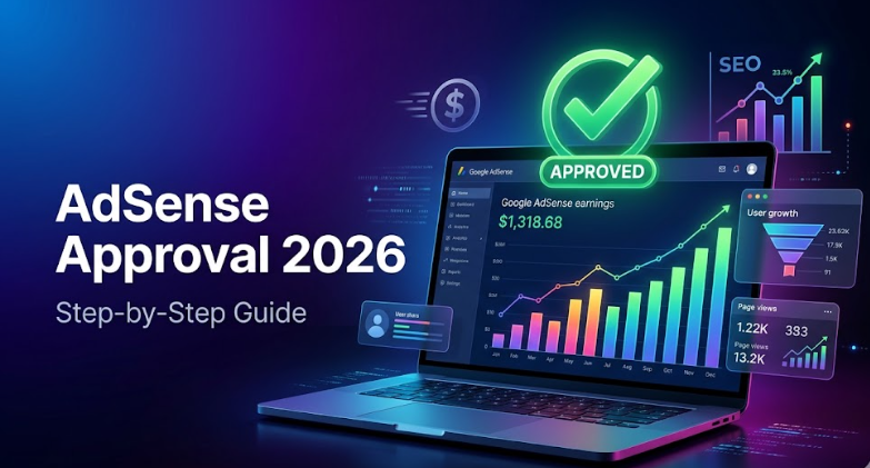 Google AdSense Approval Requirements 2026 (Step-by-Step Guide + Fast Approval Tips)